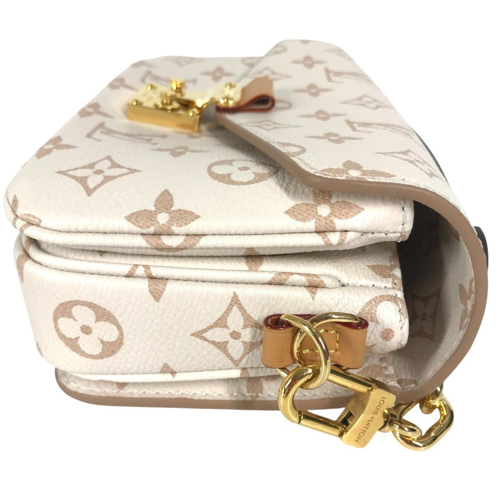 Louis Vuitton M46914 Monogram Dune Pochette Metis EW 3Way Bag Bag Bag Chain Crossbody Beg Bag Canvas Ladies Beige