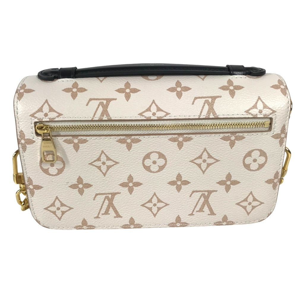 Louis Vuitton M46914 Monogram Dune Pochette Metis EW 3Way Bag Bag Bag Chain Crossbody Beg Bag Canvas Ladies Beige