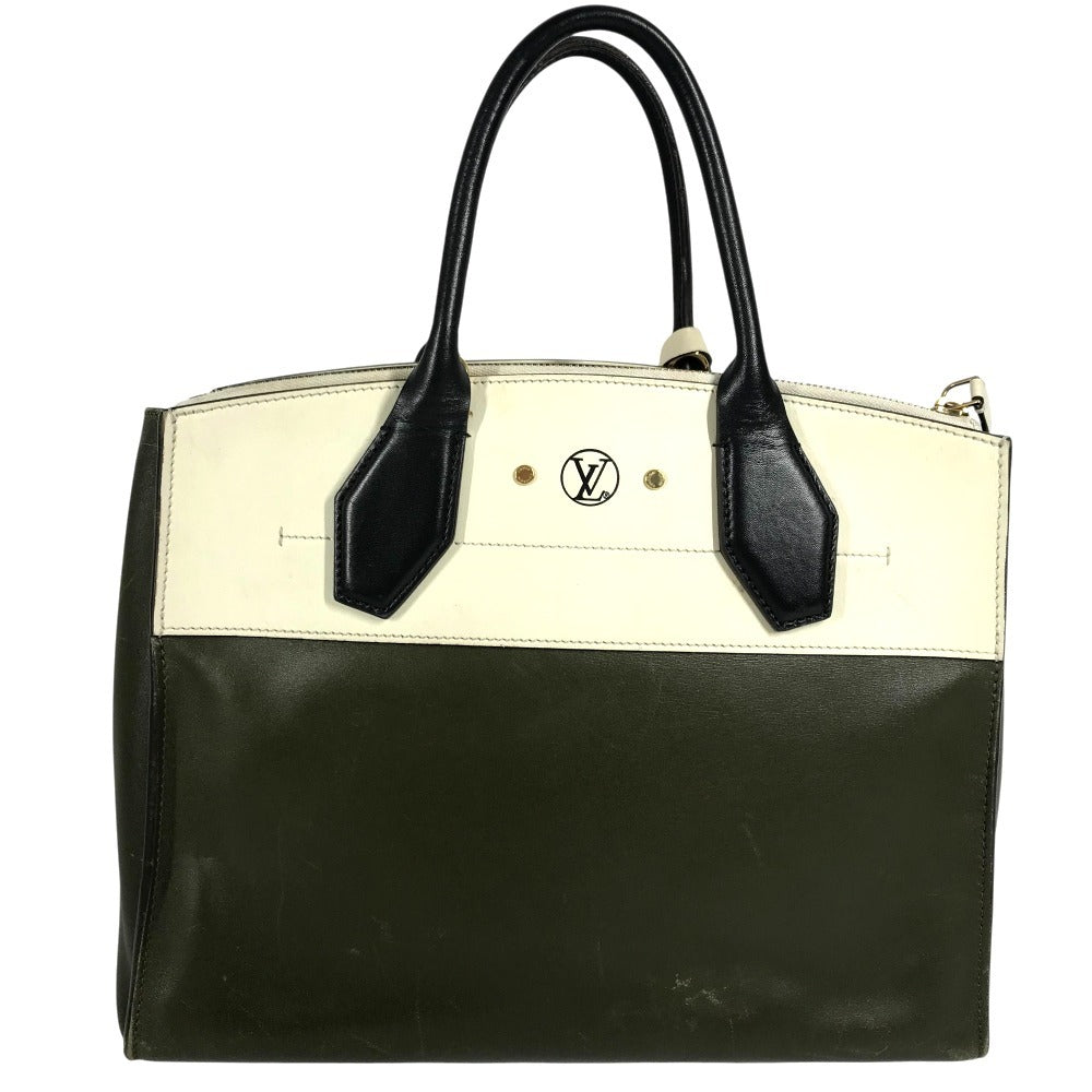 LOUIS VUITTON M55342 City Steamer MM City Steamer MM Bag Tote Bag Handbag Leather Unisex Khaki