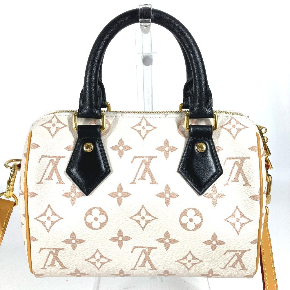 LOUIS VUITTON M46906 Monograma Dune Speedy Bandouliere 20 2WAY Bolso Bolso Bolso Mini Boston Bolso Bandolera Monograma Lona Señoras Serie Blanca