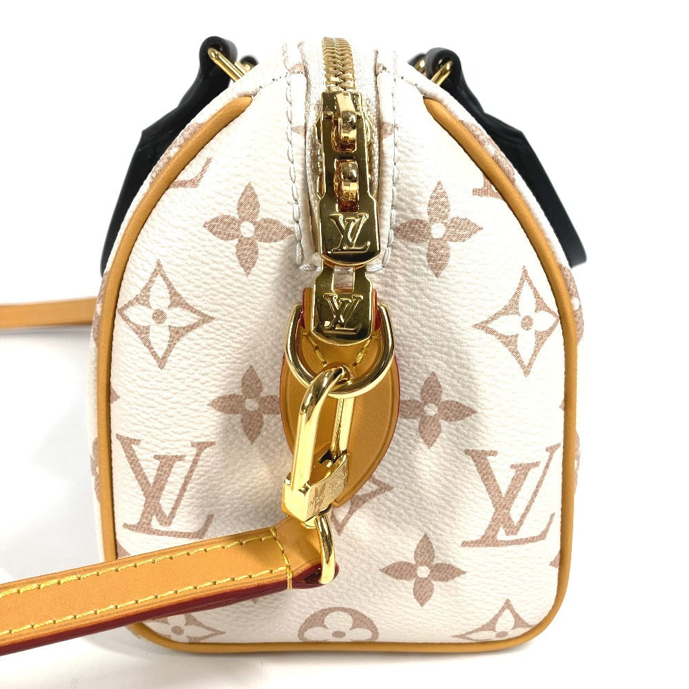 LOUIS VUITTON M46906 Monograma Dune Speedy Bandouliere 20 2WAY Bolso Bolso Bolso Mini Boston Bolso Bandolera Monograma Lona Señoras Serie Blanca