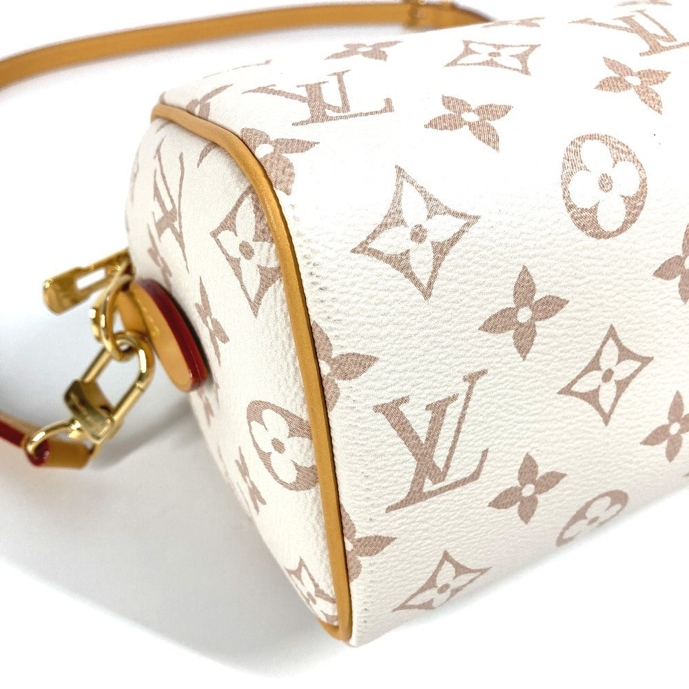 LOUIS VUITTON M46906 Monograma Dune Speedy Bandouliere 20 2WAY Bolso Bolso Bolso Mini Boston Bolso Bandolera Monograma Lona Señoras Serie Blanca