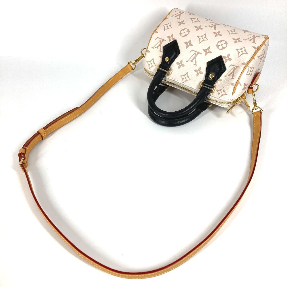 LOUIS VUITTON M46906 Monograma Dune Speedy Bandouliere 20 2WAY Bolso Bolso Bolso Mini Boston Bolso Bandolera Monograma Lona Señoras Serie Blanca