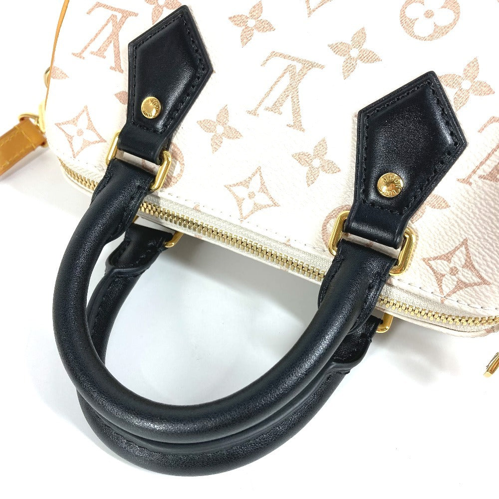 LOUIS VUITTON M46906 Monograma Dune Speedy Bandouliere 20 2WAY Bolso Bolso Bolso Mini Boston Bolso Bandolera Monograma Lona Señoras Serie Blanca