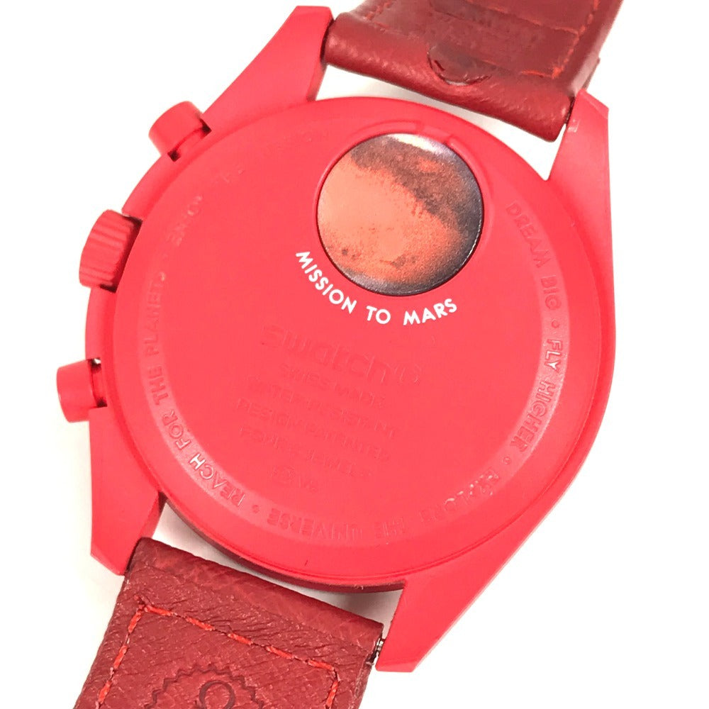 Swatch so33r100 omega omega collaboration moon misi swatch ke mars mars menonton merah lelaki seramik