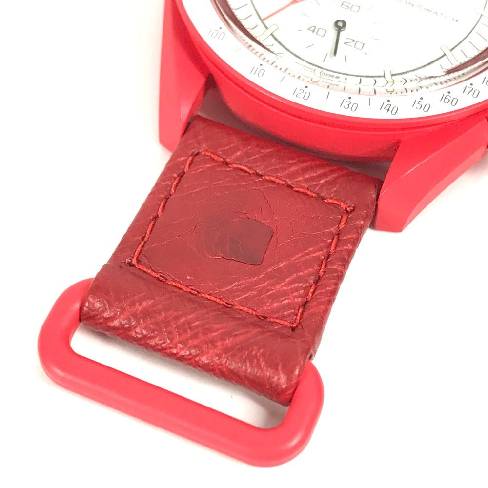 Swatch so33r100 omega omega collaboration moon misi swatch ke mars mars menonton merah lelaki seramik