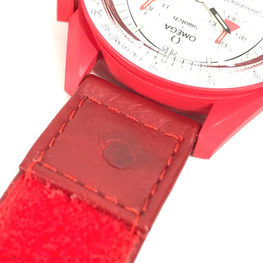 Swatch so33r100 omega omega collaboration moon misi swatch ke mars mars menonton merah lelaki seramik