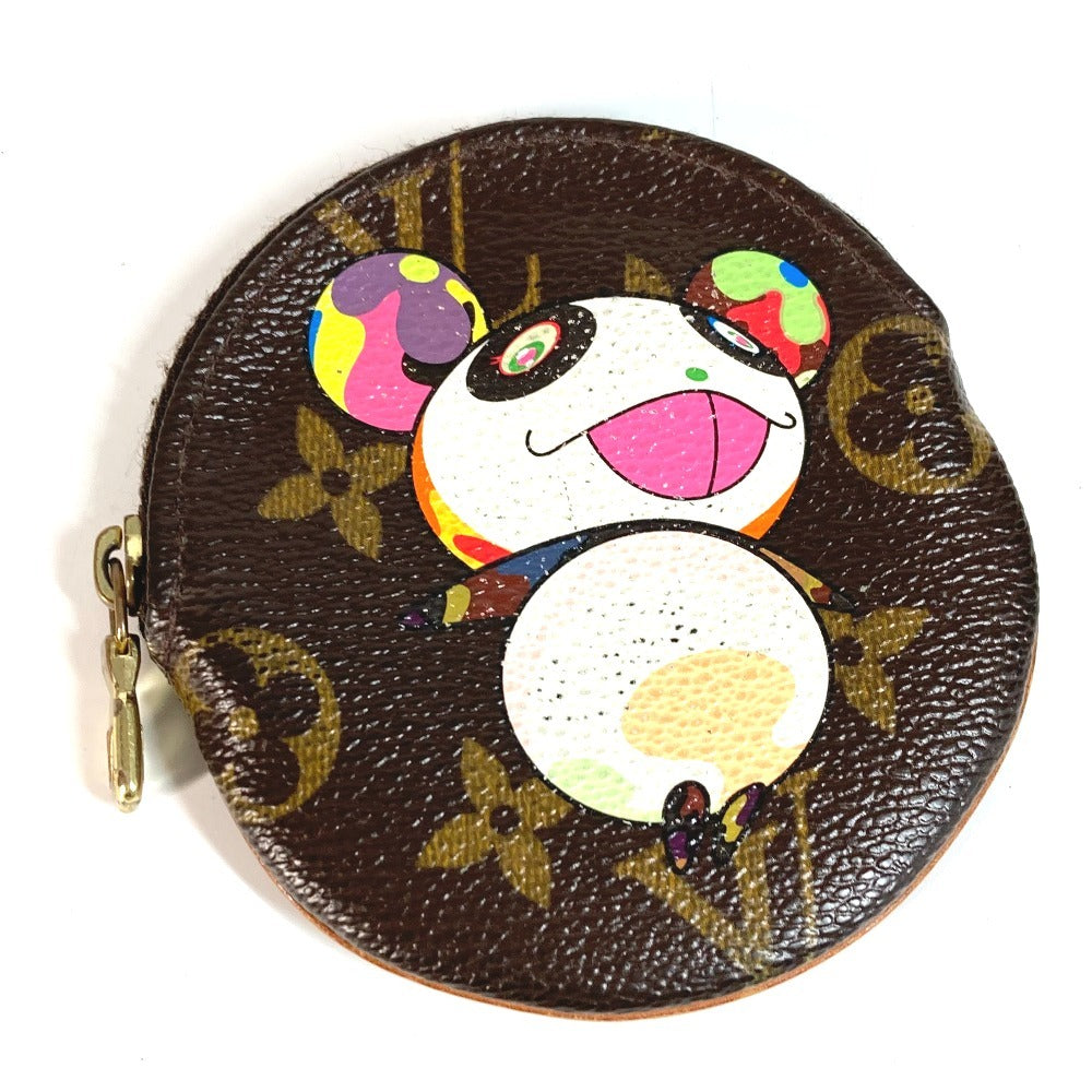 LOUIS VUITTON M61928 Monogram Panda Takashi Murakami Porto Moneron Wallet Round Coin Purse Coin Case Monogram Canvas Women's Brown