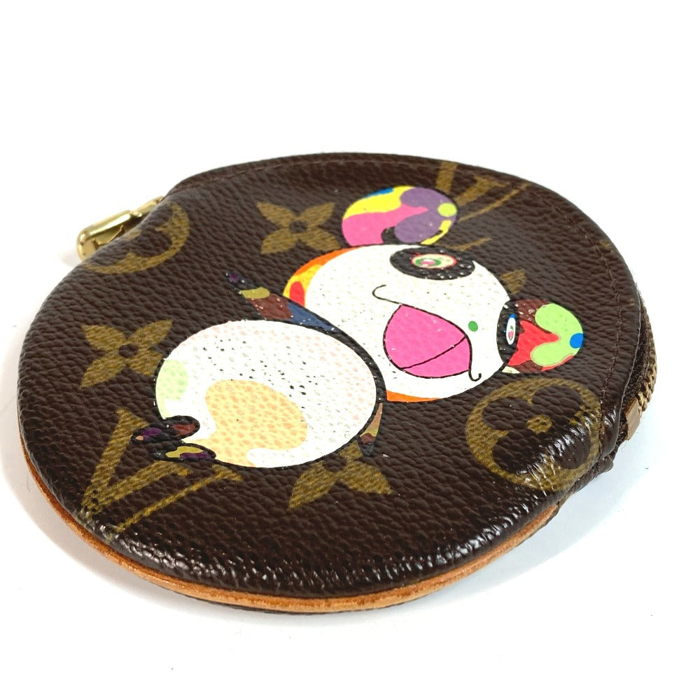 LOUIS VUITTON M61928 Monogram Panda Takashi Murakami Porto Moneron Wallet Round Coin Purse Coin Case Monogram Canvas Women's Brown