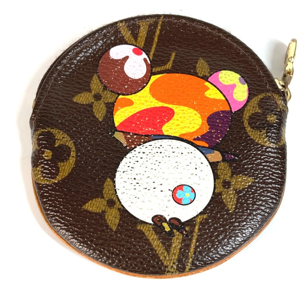 LOUIS VUITTON M61928 Monogram Panda Takashi Murakami Porto Moneron Wallet Round Coin Purse Coin Case Monogram Canvas Women's Brown
