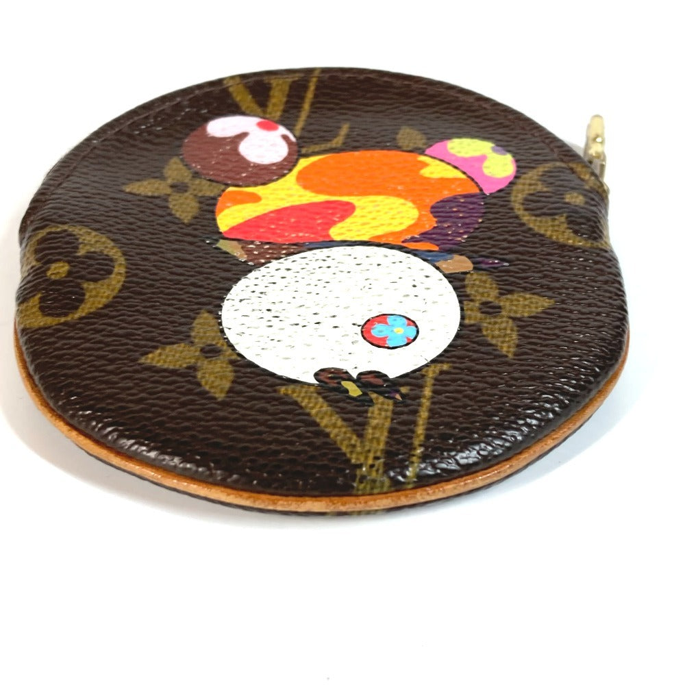 LOUIS VUITTON M61928 Monogram Panda Takashi Murakami Porto Moneron Wallet Round Coin Purse Coin Case Monogram Canvas Women's Brown