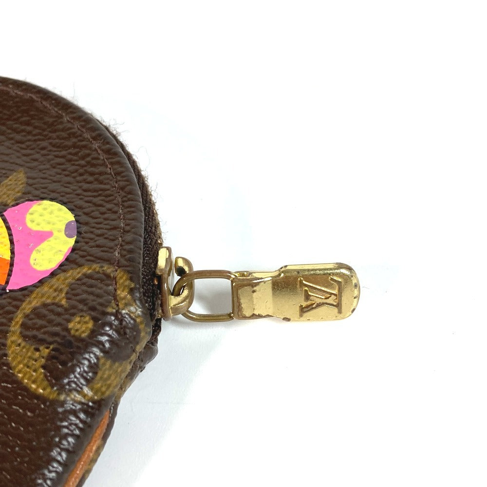 LOUIS VUITTON M61928 Monogram Panda Takashi Murakami Porto Moneron Wallet Round Coin Purse Coin Case Monogram Canvas Women's Brown