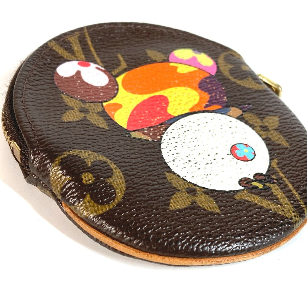 LOUIS VUITTON M61928 Monogram Panda Takashi Murakami Porto Moneron Wallet Round Coin Purse Coin Case Monogram Canvas Women's Brown