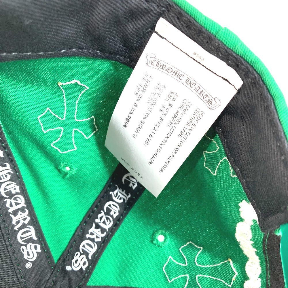 Hati Chrome Cross Patch Patch Patch Hat Kulit 5 PNL Cap BSBL 5 Panel Baseball Cap Hat Cap Cap Cotton Men's Green