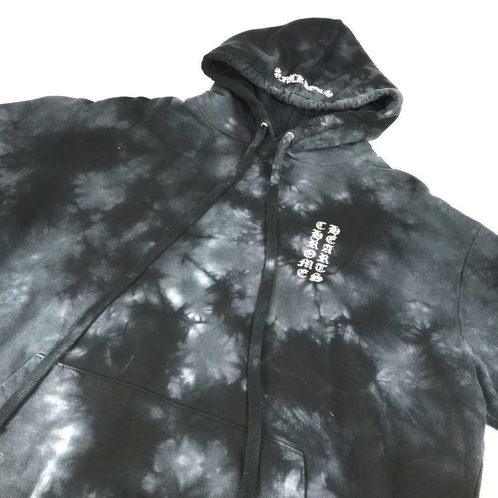 CHROME HEARTS Vertical Logo Horseshoe Tie Dye Pullover Hoodie Pullover Hoodie Vertical Logo Horseshoe Tie Dye Pullover Hoodie Hood Sweat Tops Apparel Hoodie Cotton Men's Navy