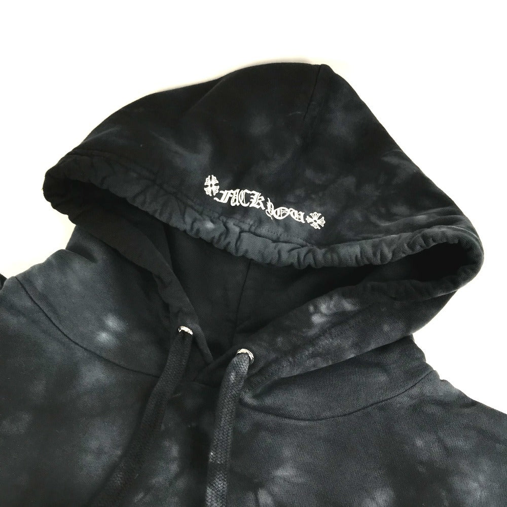 CHROME HEARTS Vertical Logo Horseshoe Tie Dye Pullover Hoodie Pullover Hoodie Vertical Logo Horseshoe Tie Dye Pullover Hoodie Hood Sweat Tops Apparel Hoodie Cotton Men's Navy