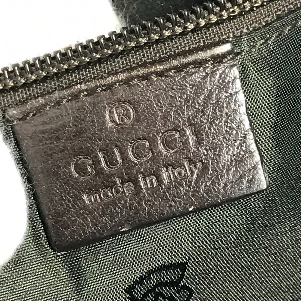GUCCI 201448 Guccissima GG Shoulder Bag, Crossbody Pochette, Shima Leather, Unisex, Brown