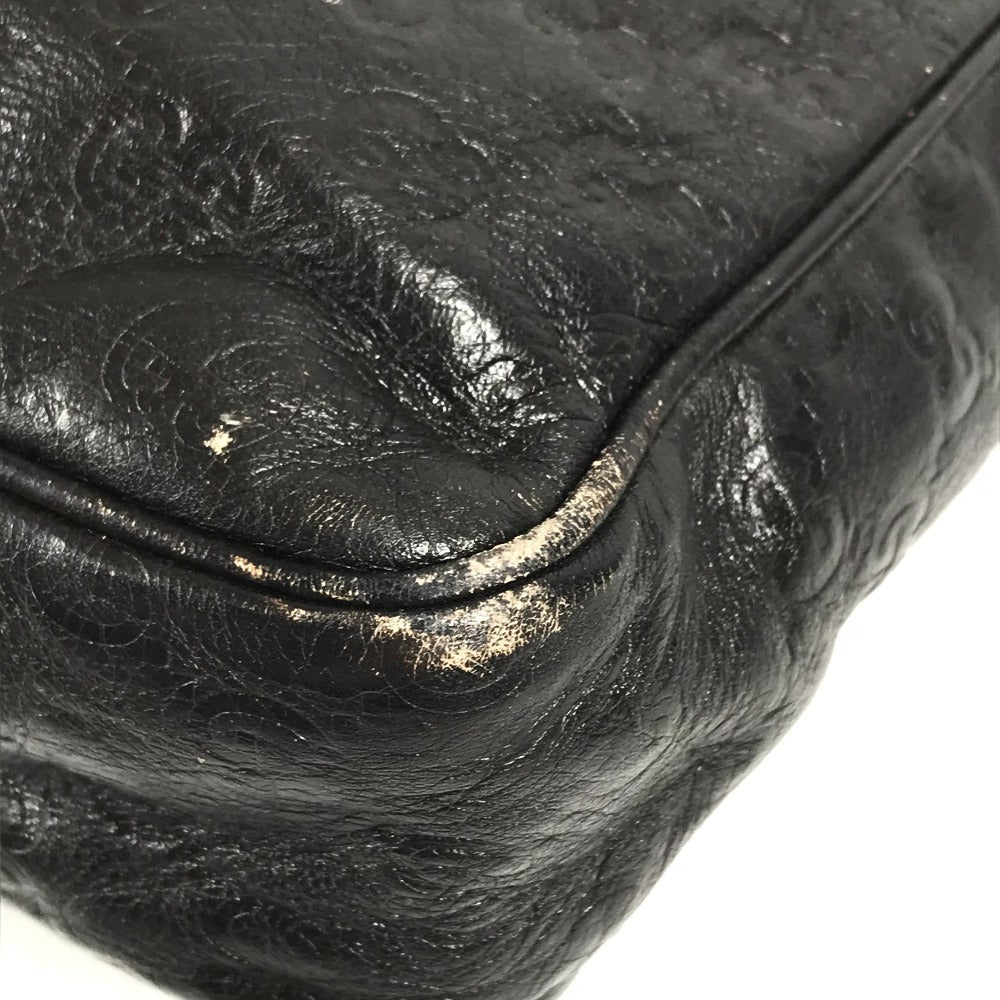 Gucci 201448 Guccisima GG Bag Crossbody Pochette Bahu Beg Shima Kulit Unisex Brown