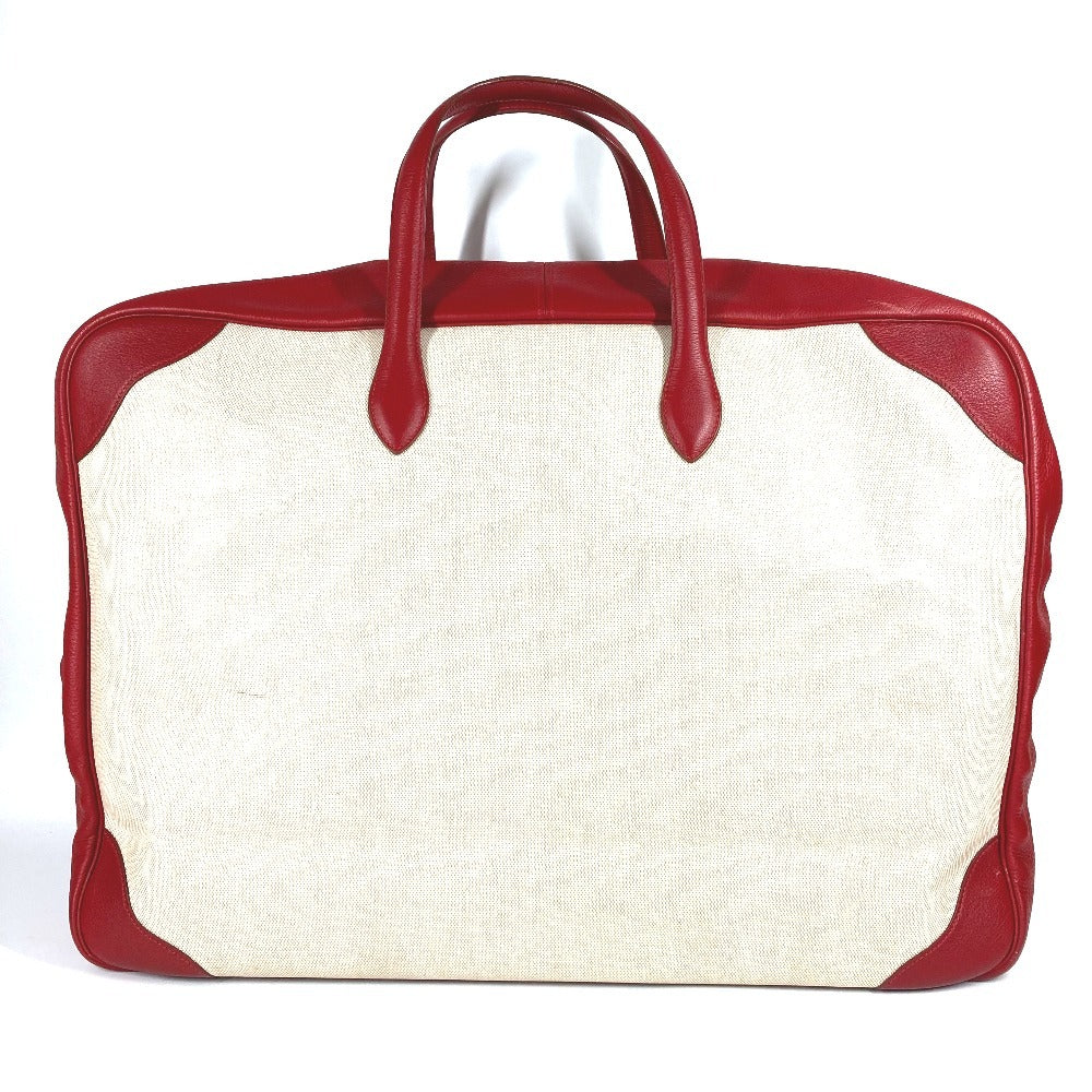 HERMES Victoria 60 Victoria 60 Bolsa Bolsa de viaje Bolsa de viaje Bolsa Boston Toile Ash Unisex Rojo