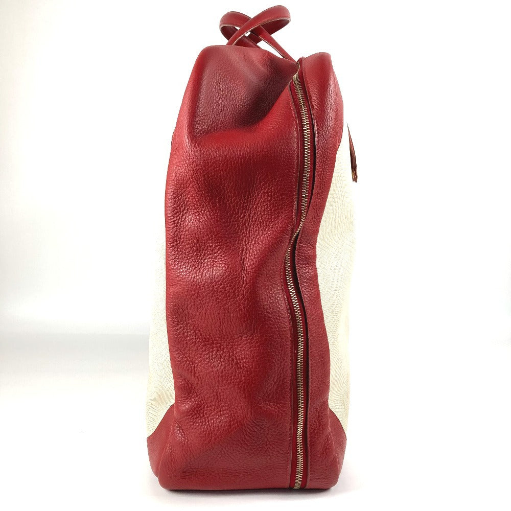 HERMES Victoria 60 Victoria 60 Bolsa Bolsa de viaje Bolsa de viaje Bolsa Boston Toile Ash Unisex Rojo