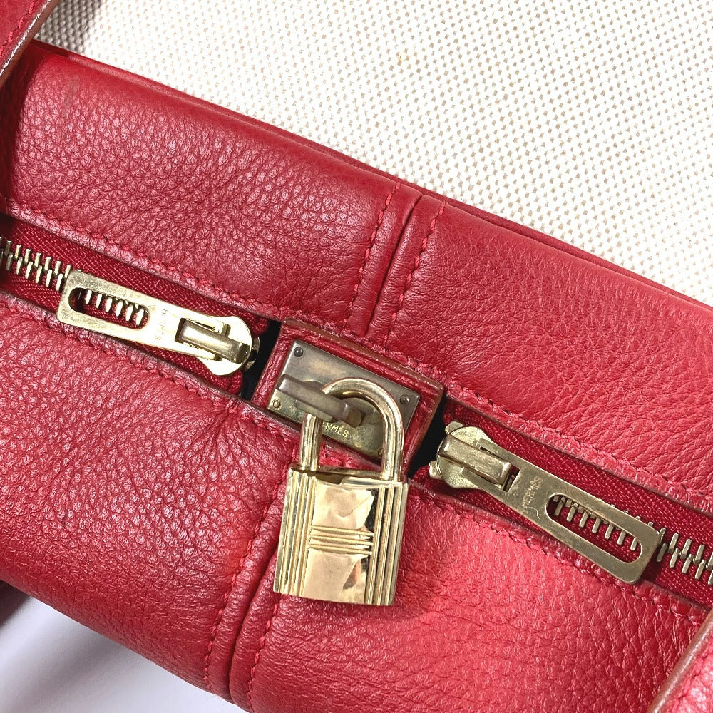 HERMES Victoria 60 Victoria 60 Bolsa Bolsa de viaje Bolsa de viaje Bolsa Boston Toile Ash Unisex Rojo