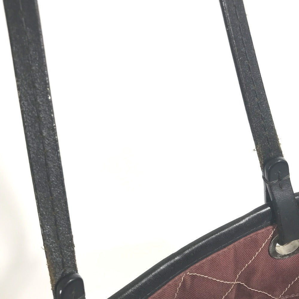 Chanel A92211 di Jalan Matelasse Bicolor Bag Tote Bag Tote Beg Bag Kulit Kulit Ladies Beige