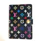 Louis Vuitton M92652 Monogram Multicolor Carne Duval Agenda Kad Mini Kes Bifold Mini Perniagaan Pemegang Kad Perniagaan Lulus Notebook Cover Monogram Multicolor Canvas Unisex Noir Hitam