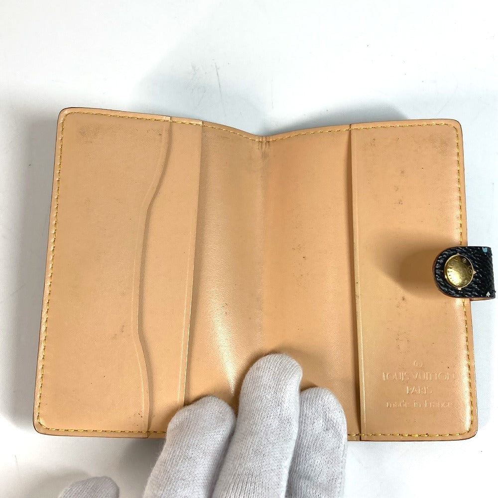 Louis Vuitton M92652 Monogram Multicolor Carne Duval Agenda Kad Mini Kes Bifold Mini Perniagaan Pemegang Kad Perniagaan Lulus Notebook Cover Monogram Multicolor Canvas Unisex Noir Hitam