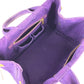 PRADA Logo Canapa Bag Tote Bag Handbag Canvas Unisex Purple