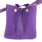 PRADA Logo Canapa Bag Tote Bag Handbag Canvas Unisex Purple