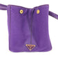 PRADA Logo Canapa Bag Tote Bag Handbag Canvas Unisex Purple