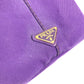 PRADA Logo Canapa Bag Tote Bag Handbag Canvas Unisex Purple
