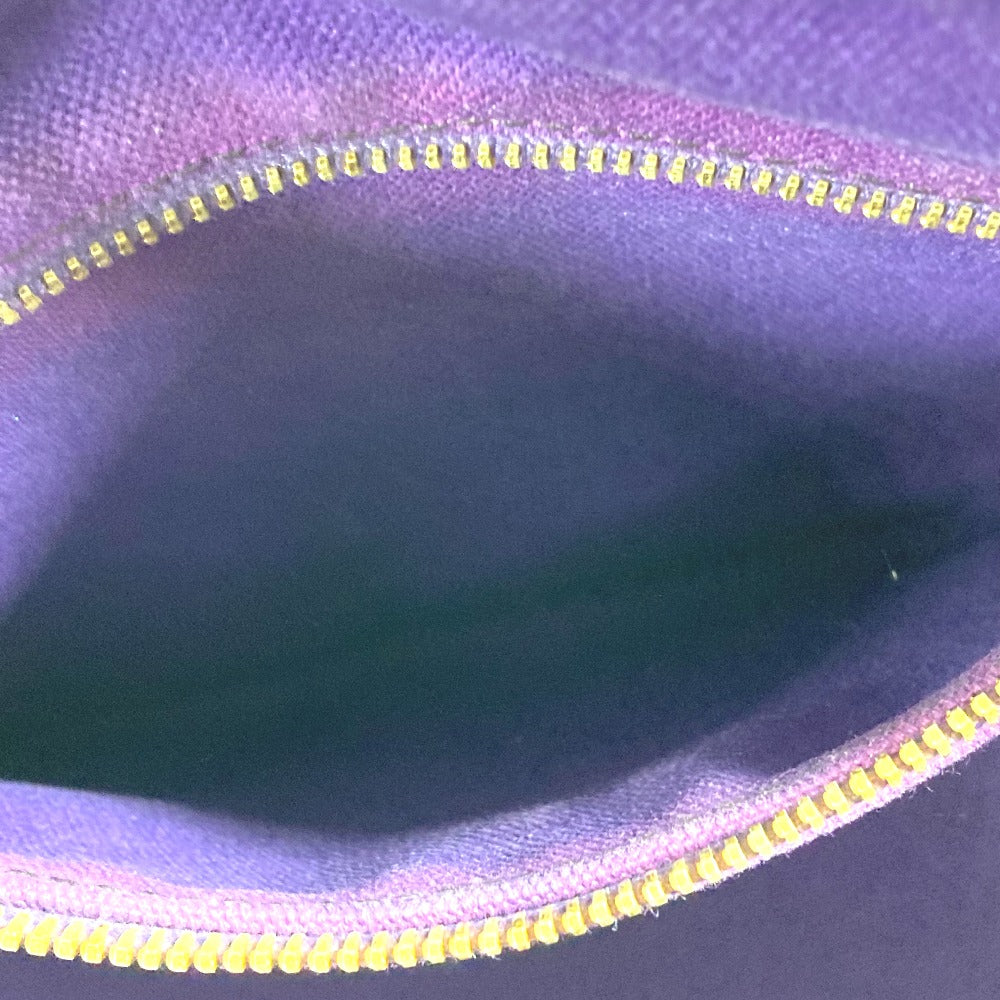 PRADA Logo Canapa Bag Tote Bag Handbag Canvas Unisex Purple