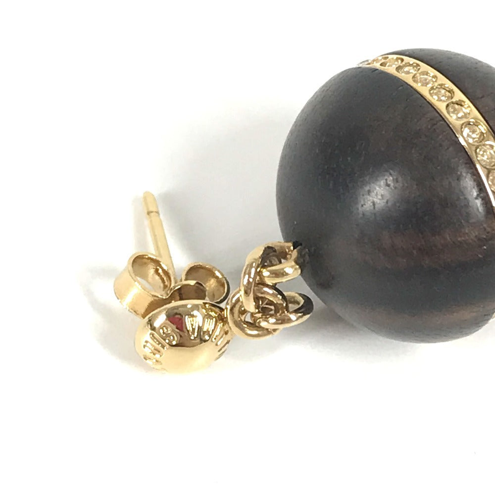 LOUIS VUITTON M66398 로고 라인스톤 액세서리 Boucle Doreille 마그네틱 보아 귀걸이 메탈 여성용 골드