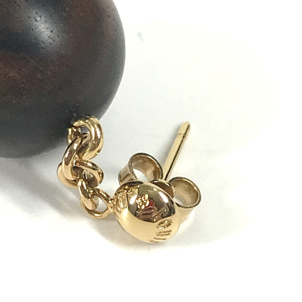 LOUIS VUITTON M66398 로고 라인스톤 액세서리 Boucle Doreille 마그네틱 보아 귀걸이 메탈 여성용 골드