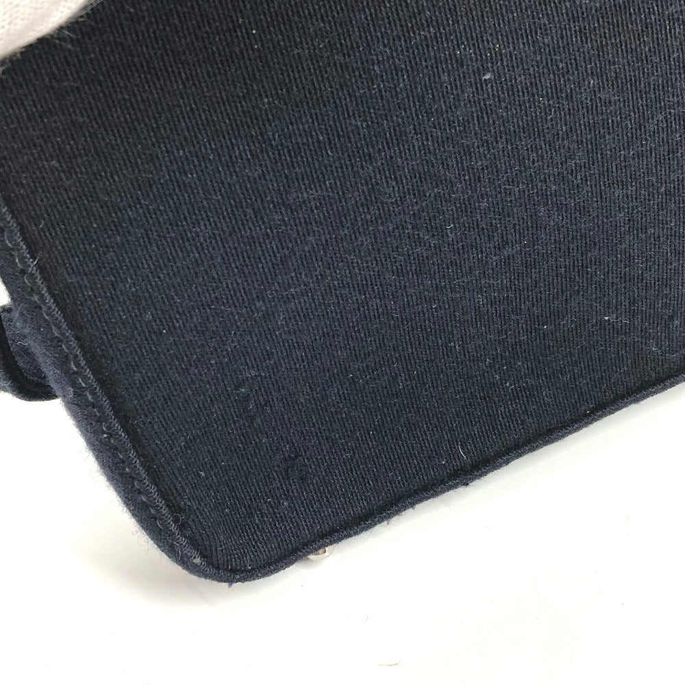 Chanel CC COCO Mark Logo Ice Cube Beg Banter Beg Beg Beg Kapas Wanita Hitam