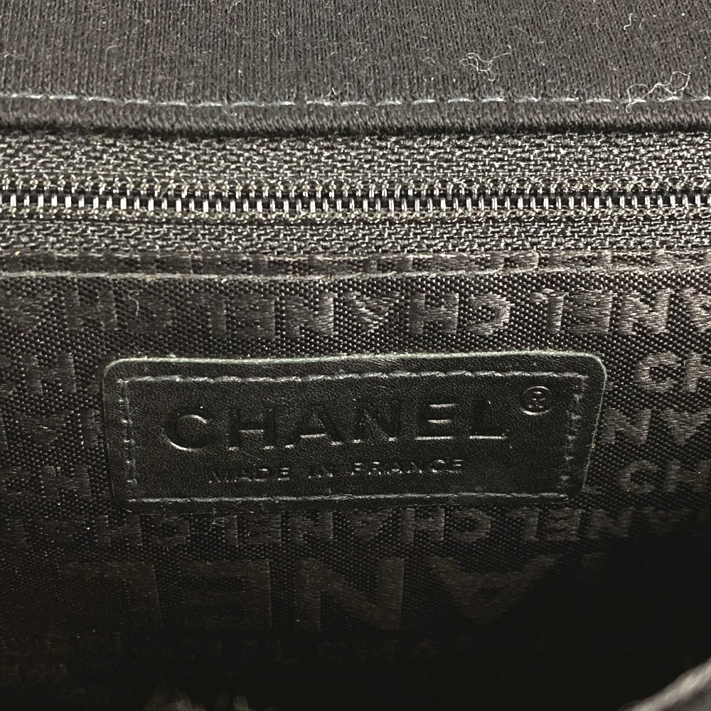 Chanel CC COCO Mark Logo Ice Cube Beg Banter Beg Beg Beg Kapas Wanita Hitam