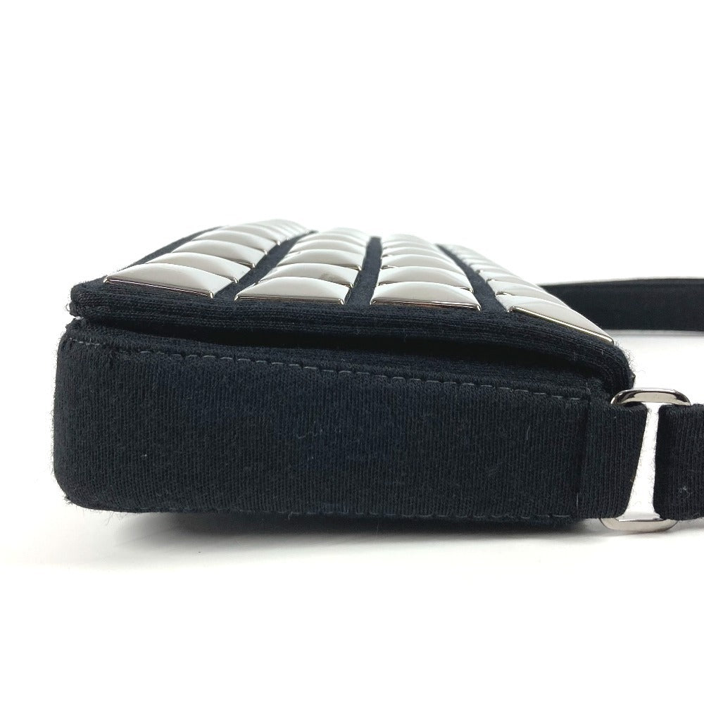 Chanel CC COCO Mark Logo Ice Cube Beg Banter Beg Beg Beg Kapas Wanita Hitam