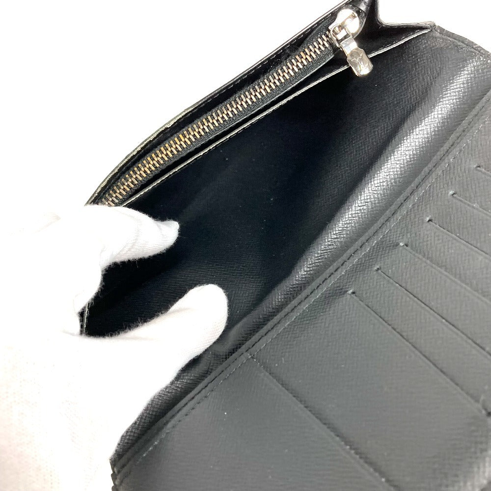 LOUIS VUITTON M61697 Monogram Eclipse Portefeuille Brother Bifold Wallet Long Wallet Long Wallet Monogram Eclipse Canvas Men's Black