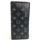 LOUIS VUITTON M61697 Monogram Eclipse Portefeuille Brother Bifold Wallet Long Wallet Long Wallet Monogram Eclipse Canvas Men's Black