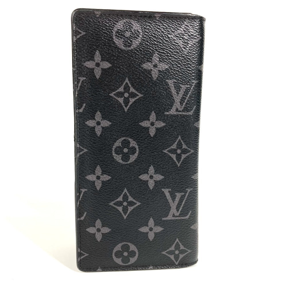 LOUIS VUITTON M61697 Monogram Eclipse Portefeuille Brother Bifold Wallet Long Wallet Long Wallet Monogram Eclipse Canvas Men's Black