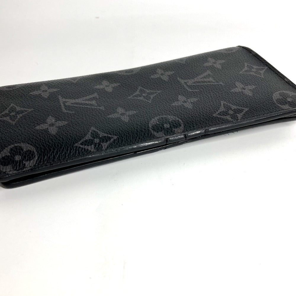 LOUIS VUITTON M61697 Monogram Eclipse Portefeuille Brother Bifold Wallet Long Wallet Long Wallet Monogram Eclipse Canvas Men's Black