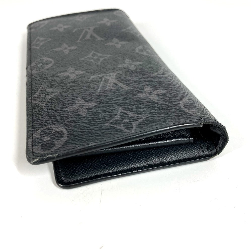 LOUIS VUITTON M61697 Monogram Eclipse Portefeuille Brother Bifold Wallet Long Wallet Long Wallet Monogram Eclipse Canvas Men's Black