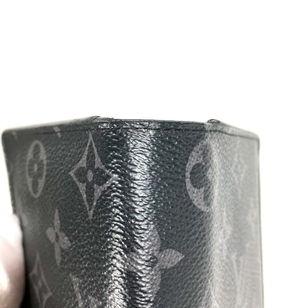 LOUIS VUITTON M61697 Monogram Eclipse Portefeuille Brother Bifold Wallet Long Wallet Long Wallet Monogram Eclipse Canvas Men's Black
