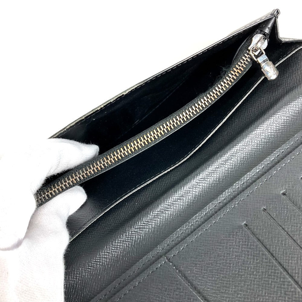 LOUIS VUITTON M61697 Monogram Eclipse Portefeuille Brother Bifold Wallet Long Wallet Long Wallet Monogram Eclipse Canvas Men's Black