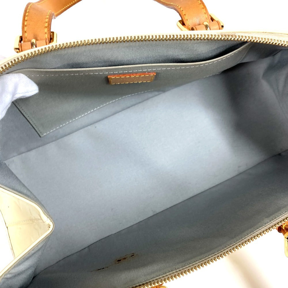 Louis Vuitton M93508 Monogram Vernis Rosewood Avenue Beg Tote Bag Bahu Tangan Monogram Vernis Canvas Wanita Perle White