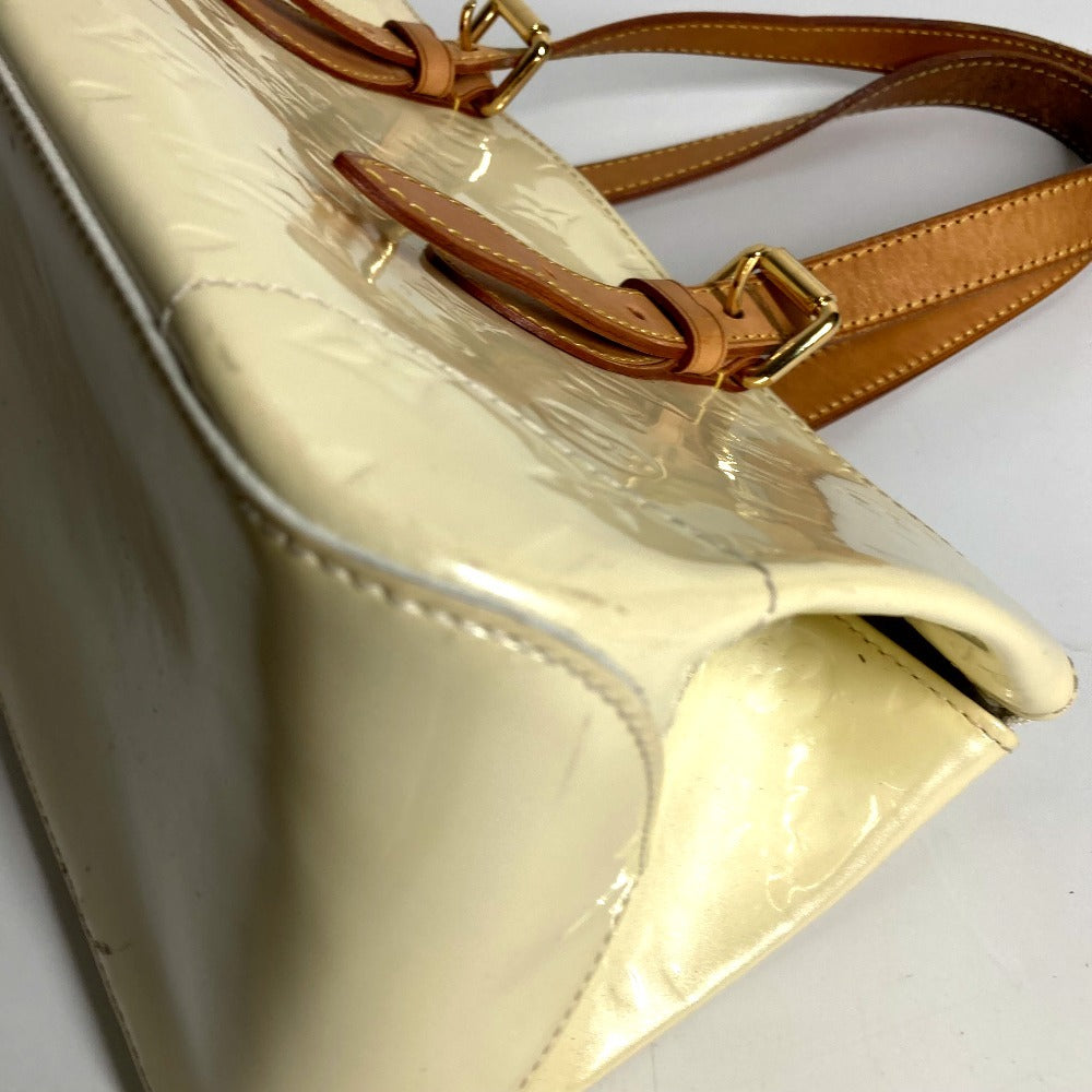 Louis Vuitton M93508 Monogram Vernis Rosewood Avenue Beg Tote Bag Bahu Tangan Monogram Vernis Canvas Wanita Perle White