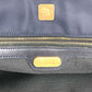 FENDI Vintage FF Logo Extra Large Bag Tote Bag Shoulder Bag Nylon Unisex Navy
