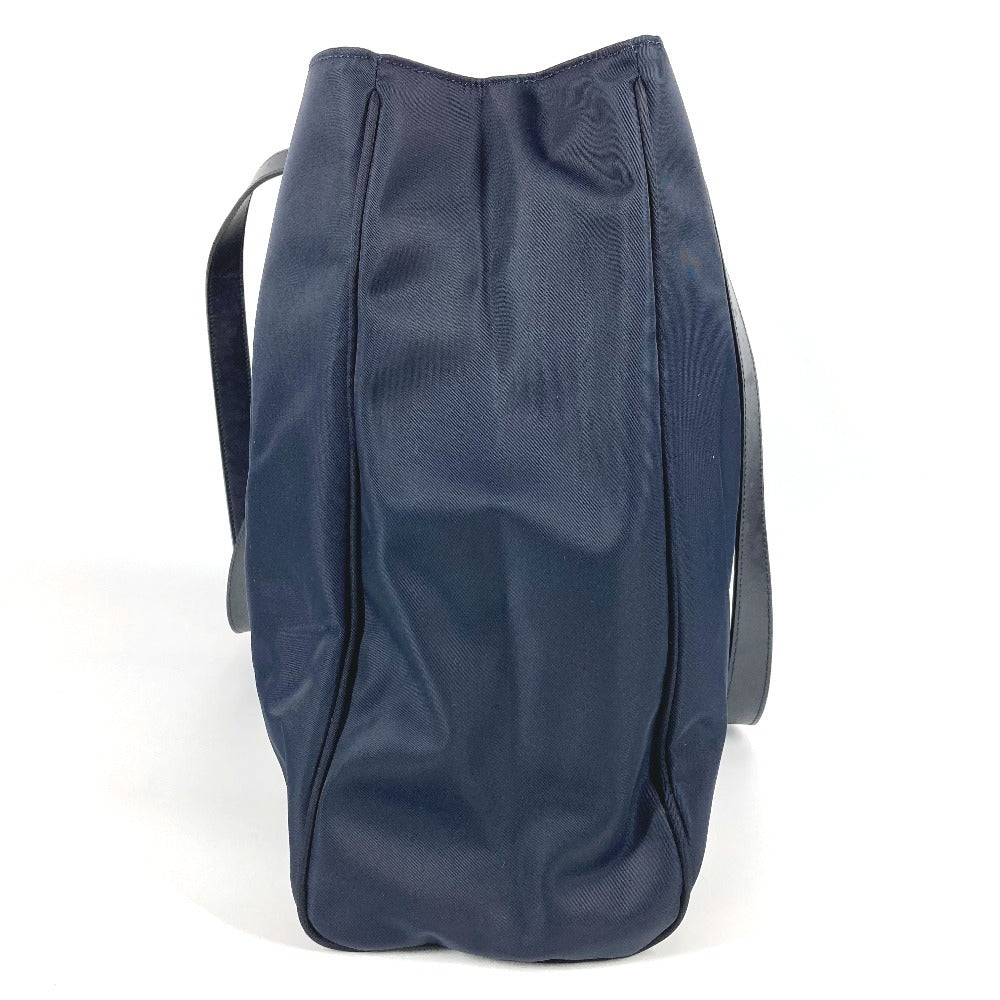 FENDI Vintage FF Logo Extra Large Bag Tote Bag Shoulder Bag Nylon Unisex Navy