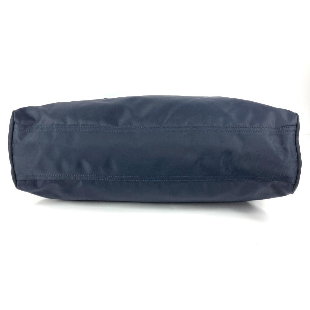 FENDI Vintage FF Logo Extra Large Bag Tote Bag Shoulder Bag Nylon Unisex Navy